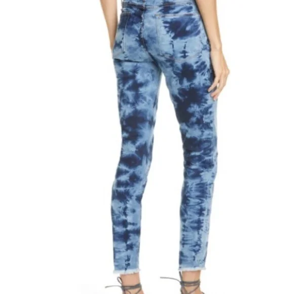 FrameTie Dye Grunge Le High Skinny Crop Jeans Women’s Size 26 - Picture 15 of 15